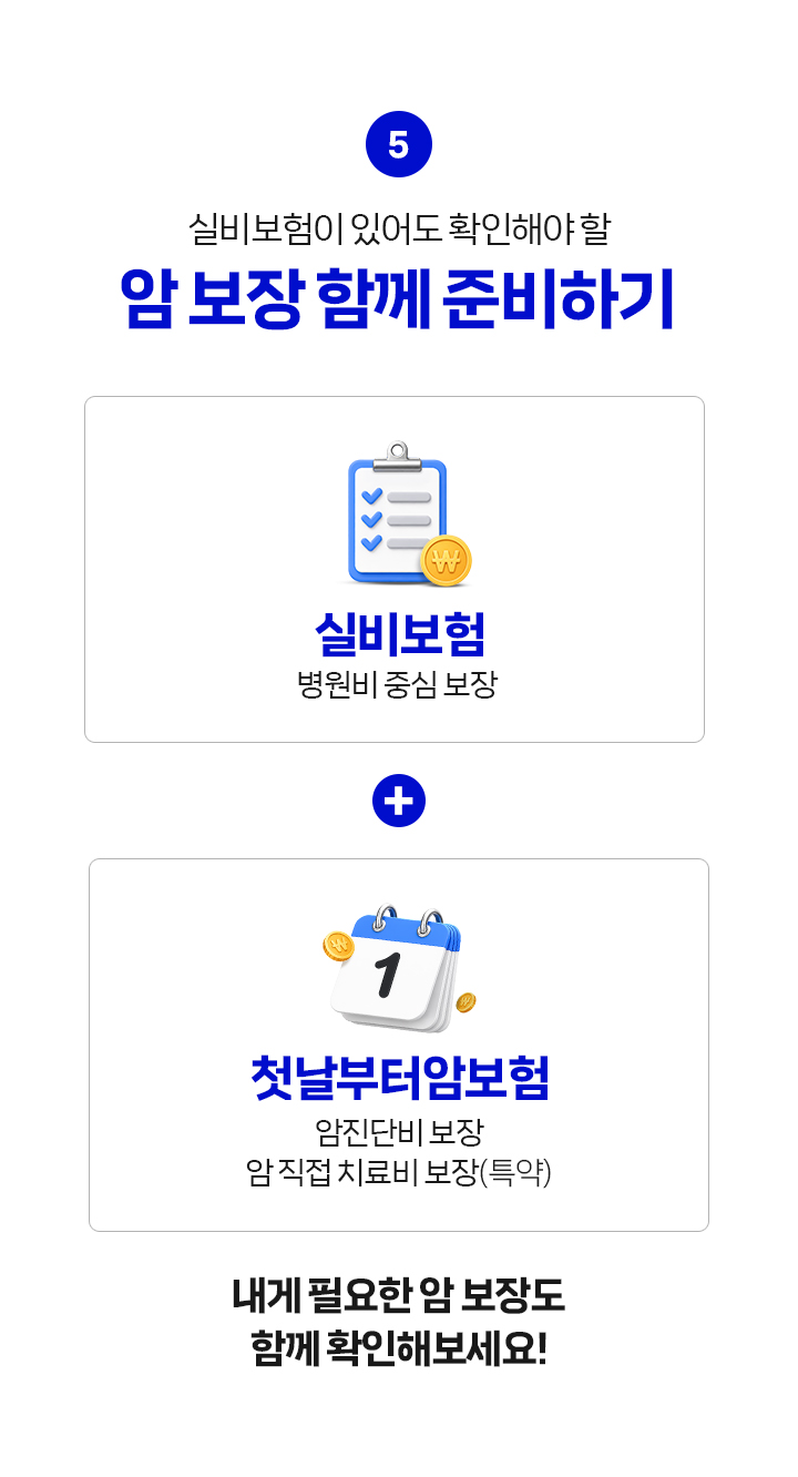실비보험과 암보험 보장 준비 안내