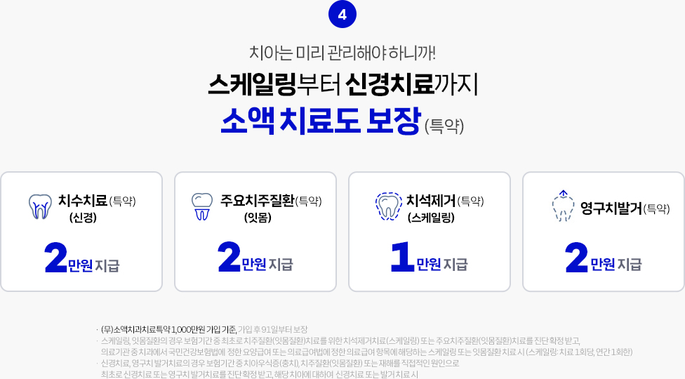 스케일링·신경치료 보장 안내